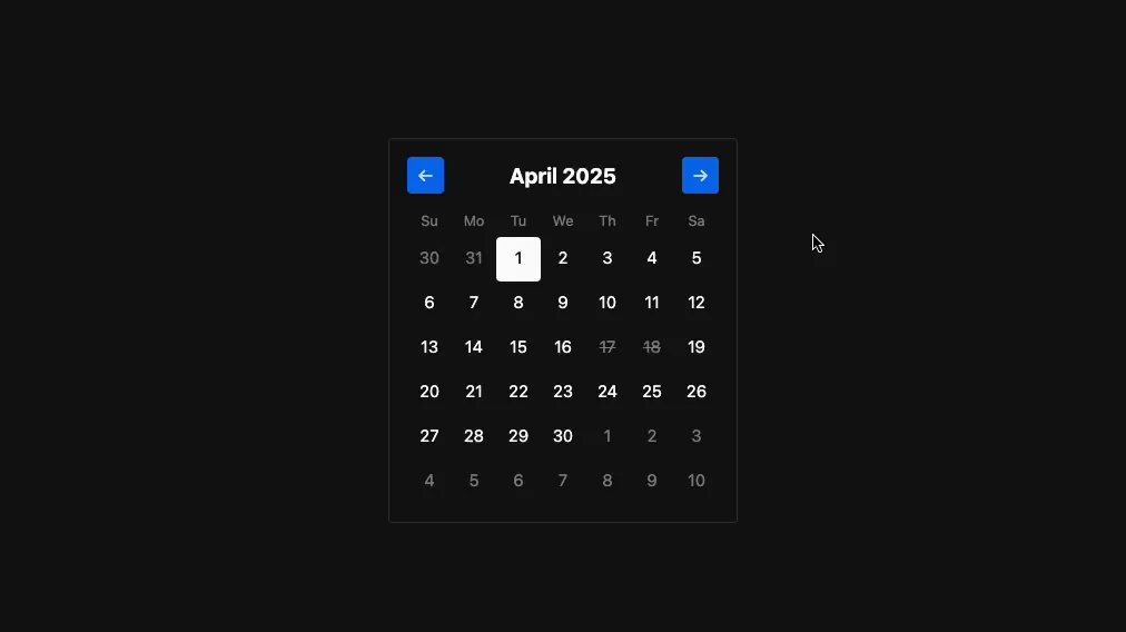 Bits UI Date Picker Component